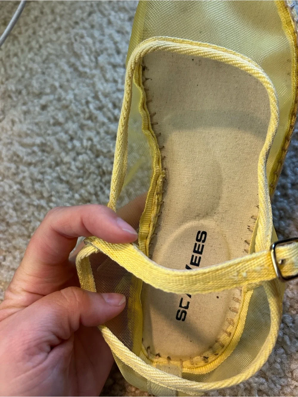 SeaVees Yellow Mary Jane Espadrille Shoes